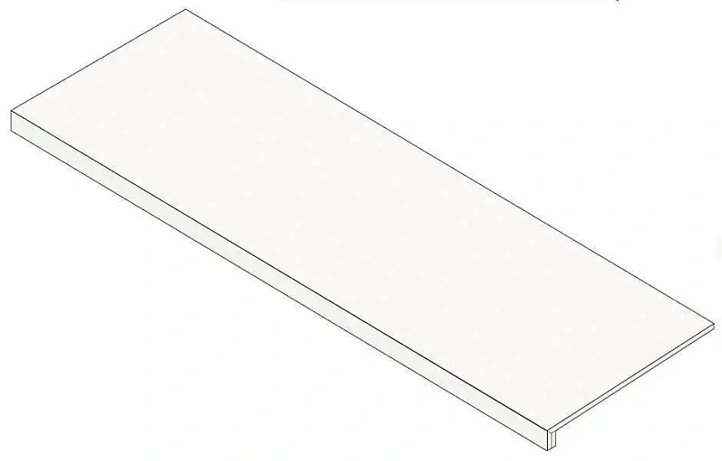 Ступень Италон Форум Стоун Петрол фронтальная 620070003132 серый 33x120 - фото 1