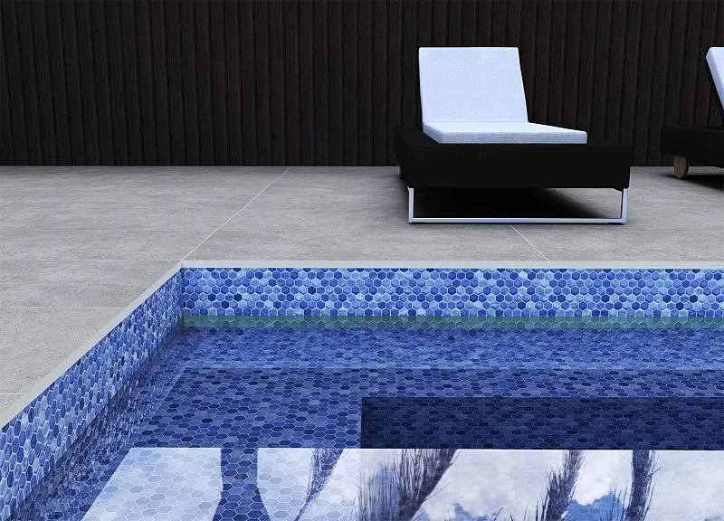 Керамогранит Persepolis Tile Jura Light Grey 72051 серый 60x120 - фото 9