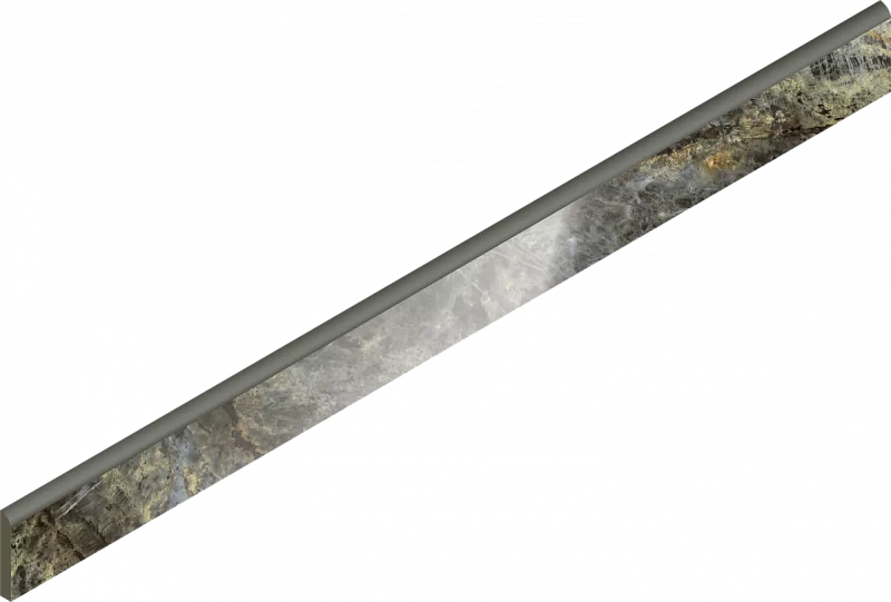 Плинтус Италон Стелларис Мадагаскар Дарк Люкс 610130007480 серый 7.2x80 - фото 1