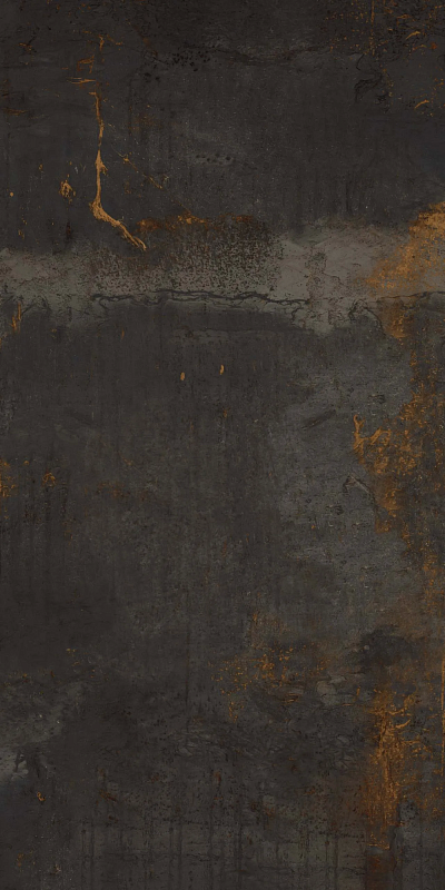 Керамогранит Estima TP02 Patina Black TP02/NS_R9/80x160x11R/GC черный 80x160 - фото 1