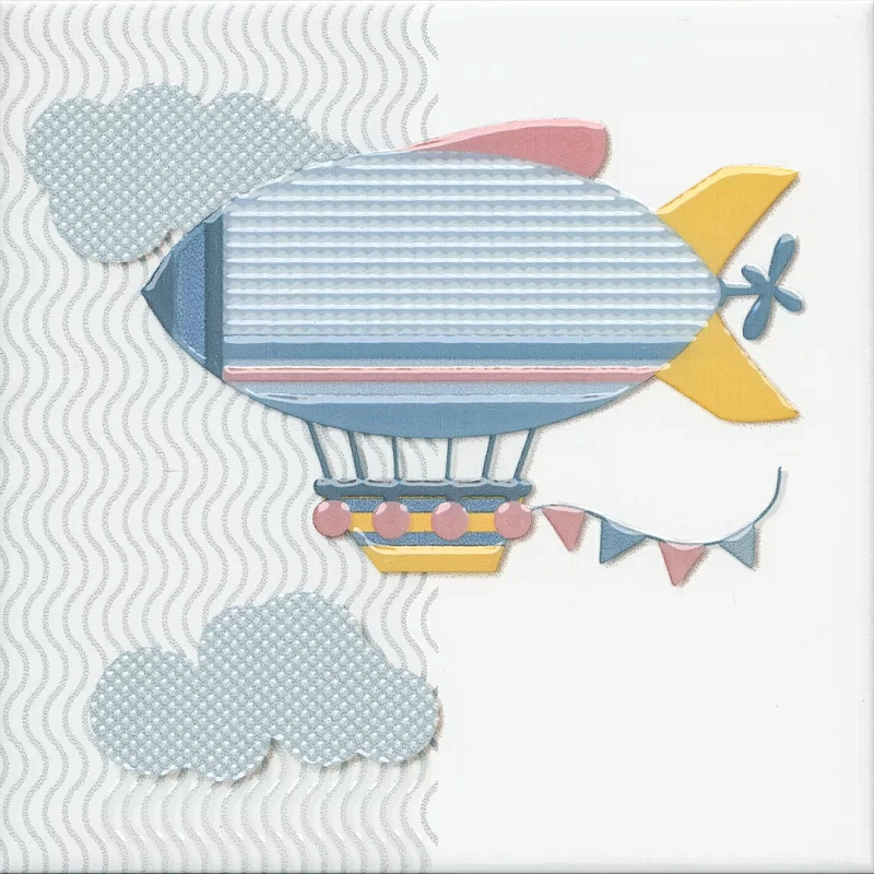 Декор Kerama Marazzi VT\A374\5009 Бон Вояж Дирижабль 20x20 - фото 1