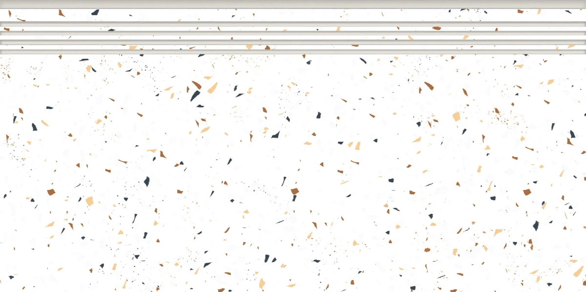 Ступень Керранова Vetro White K-340/MR/st01/300x600x9 белый - фото 1