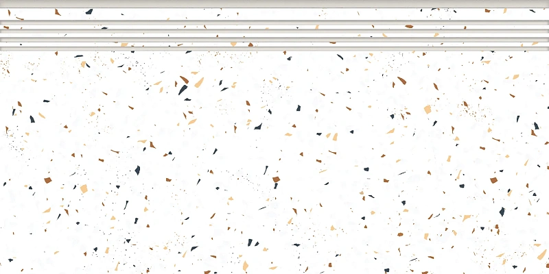 Ступень Керранова Vetro White K-340/MR/st01/300x600x9 белый - фото 1