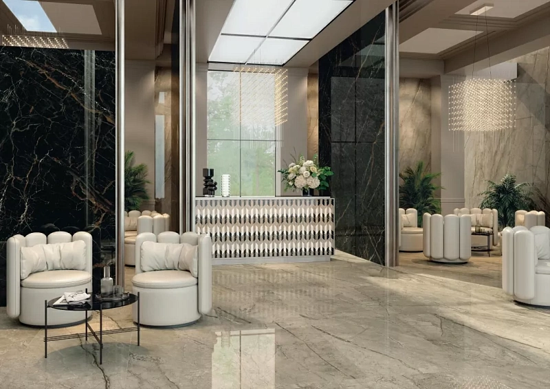 Керамогранит Atlas Concorde 610015000656 Forte dei Marmi Panda White Rett Cer 60x120 - фото 10