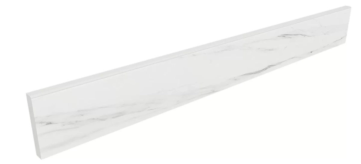 Плинтус Estima SM01 Ametis Supreme Platinum 7x60 белый непол. - фото 1