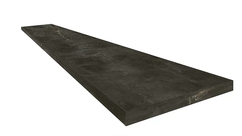 Ступень ColiseumGres Канова Дарк угловая правая 620070002823 черный 33x120 - фото 1