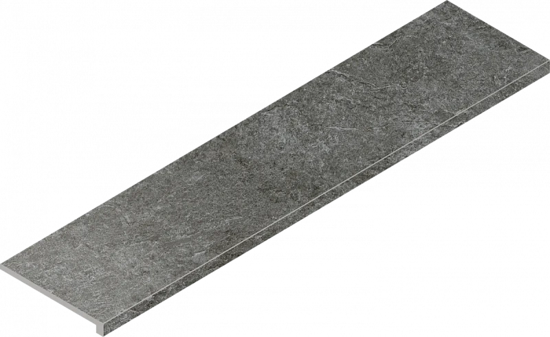 Ступень Италон Магма Графит фронтальная 620070002979 серый 33x120 - фото 1
