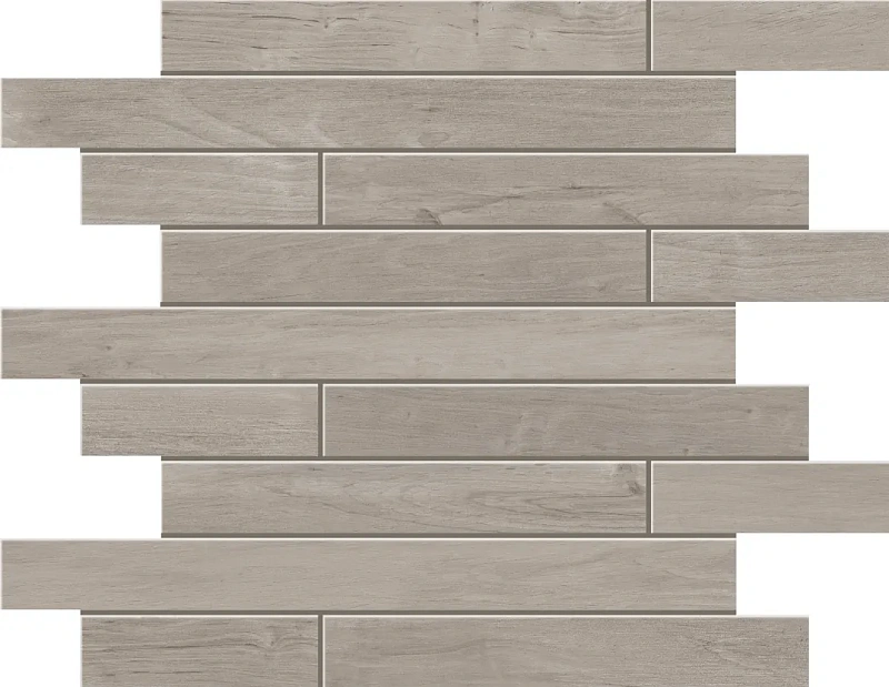 Мозаика Estima SF03 Soft Wood Muretto Grey 30x35 серый - фото 1