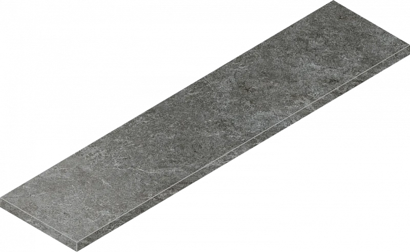 Ступень Италон Магма Графит угловая левая 620070002989 серый 33x120 - фото 1