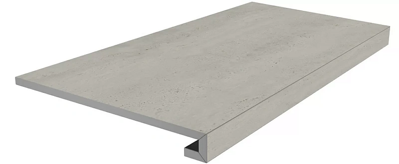 Ступень Kerama Marazzi Venezia клеёная Сан-Марко серый светлый матовый 33х80 - фото 1