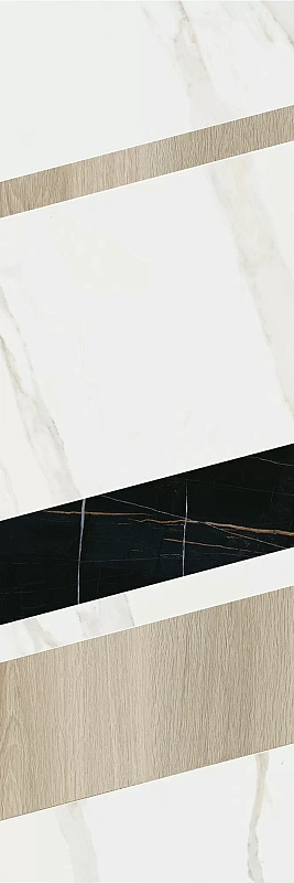 Декор Kerama Marazzi Бертран 1 микс 40x120 ID129 - фото 1
