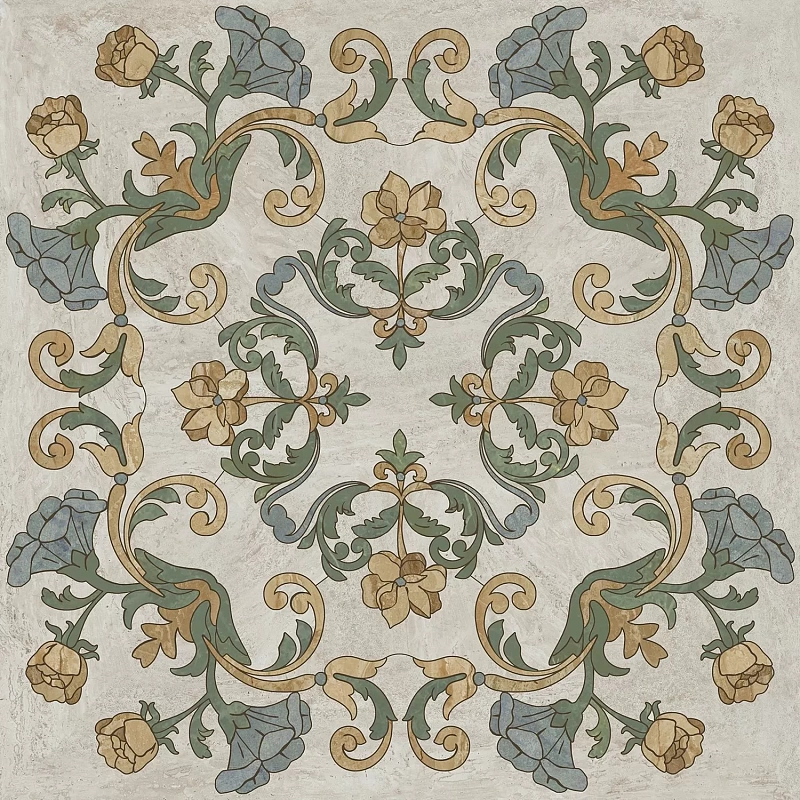 Декор Kerama Marazzi HGD\A518\SG606220RL Эвора центр глянцевый 60х60 - фото 1