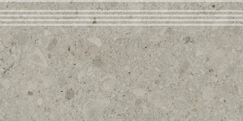 Ступень Kerama Marazzi Venezia Чеппо ди Гре бежевый светлый матовый обрезной 30х60 - фото 4