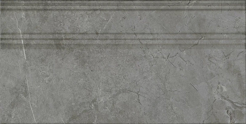 Плинтус Kerama Marazzi Venezia Риальто серый тёмный глянцевый обрезной 40х20 - фото 4