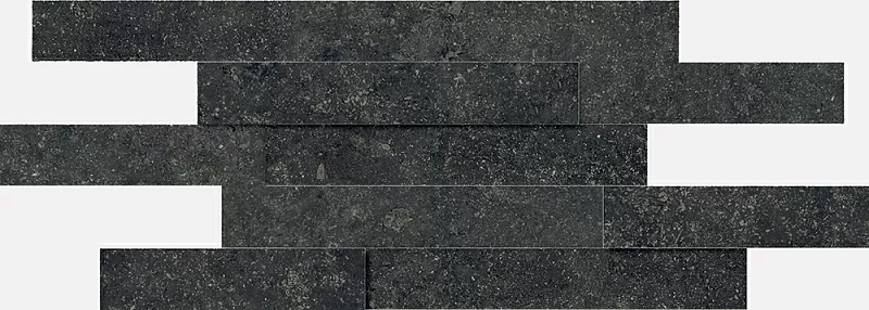 Мозаика Италон Room Stone Black Brick 3d 28x78 - фото 1