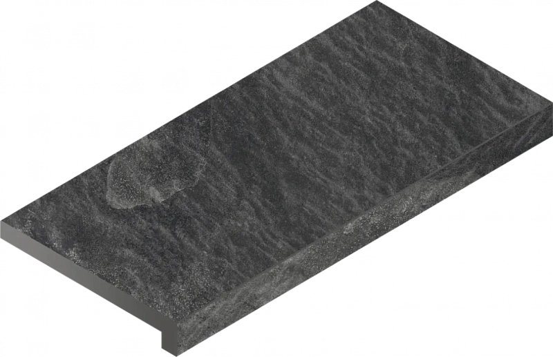 Ступень Италон Материя X2 Титанио 120 угловая правая 620070002846 черный 33x120 - фото 1
