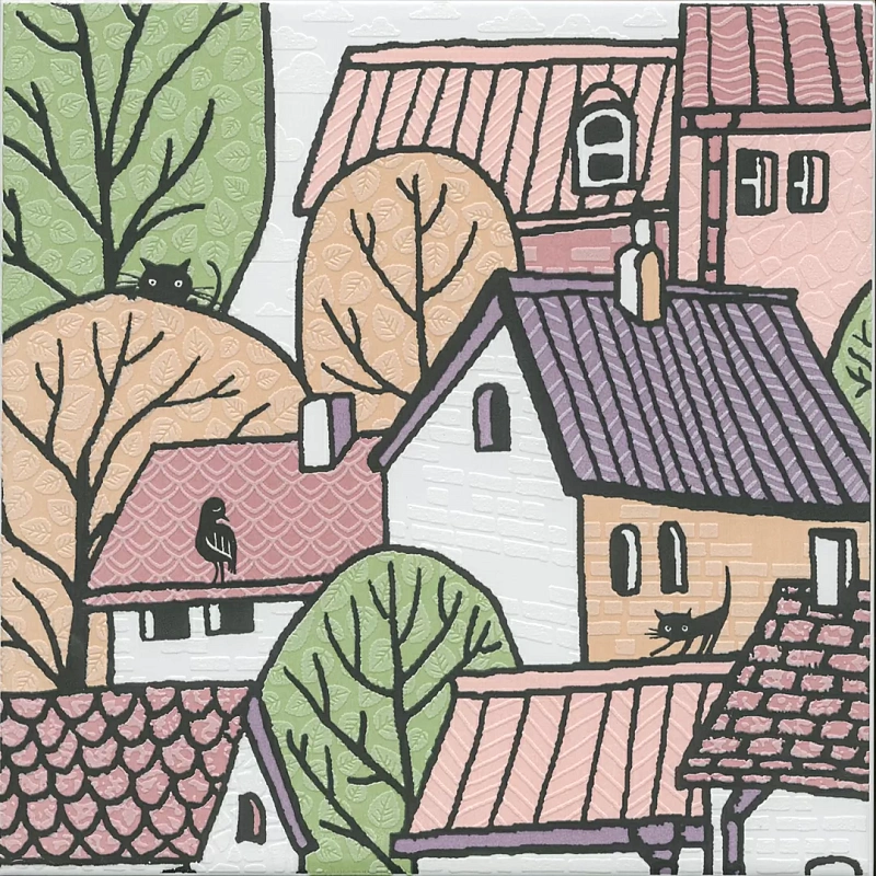 Декор Kerama Marazzi OS\A225\5009 Городок 2 матовый 20x20 - фото 1