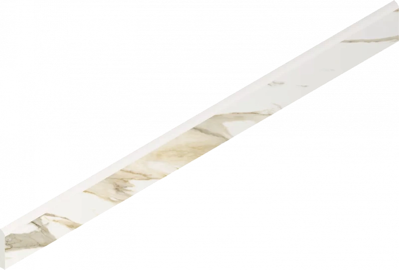 Плинтус Италон Стелларис Калакатта Голд 610130007464 белый 7.2x80 - фото 1