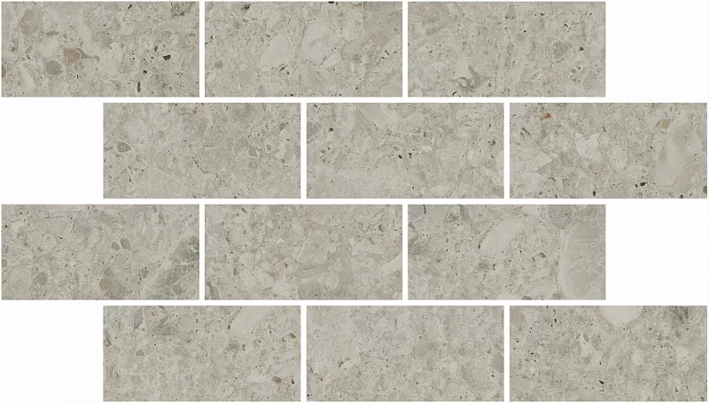 Вставка Kerama Marazzi Venezia Чеппо ди Гре мозаичный бежевый светлый матовый обрезной 34,5х20 - фото 1