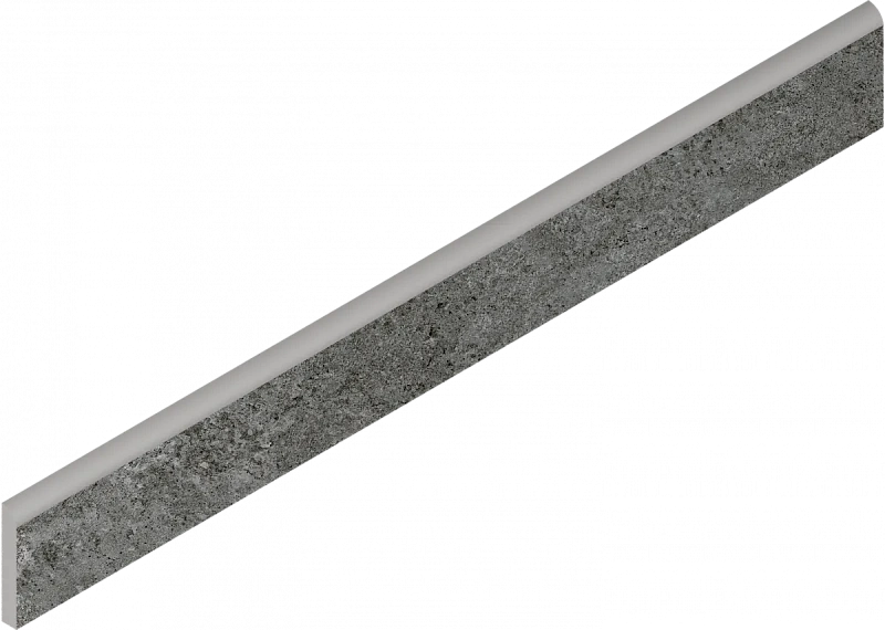 Плинтус Италон Магма Графит 610130001624 серый 7.2x60 - фото 1