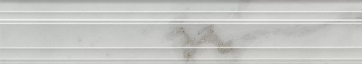 Бордюр Kerama Marazzi Venezia Монте Тиберио бежевый светлый глянцевый обрезной 40х7,3 - фото 1