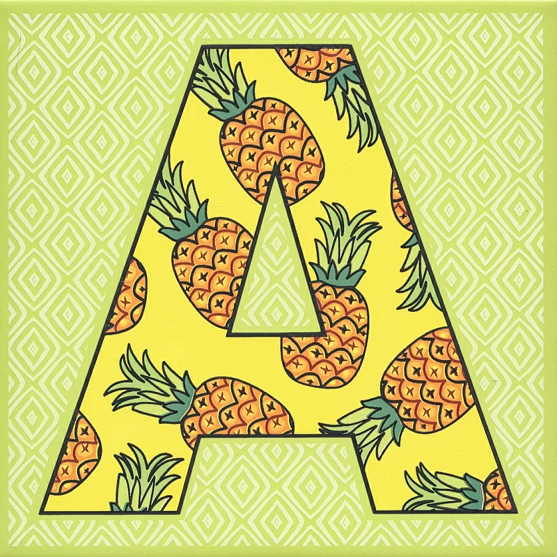 Декор Kerama Marazzi HGD\A546\5110 Сад-огород Ананас матовый 20x20 - фото 1