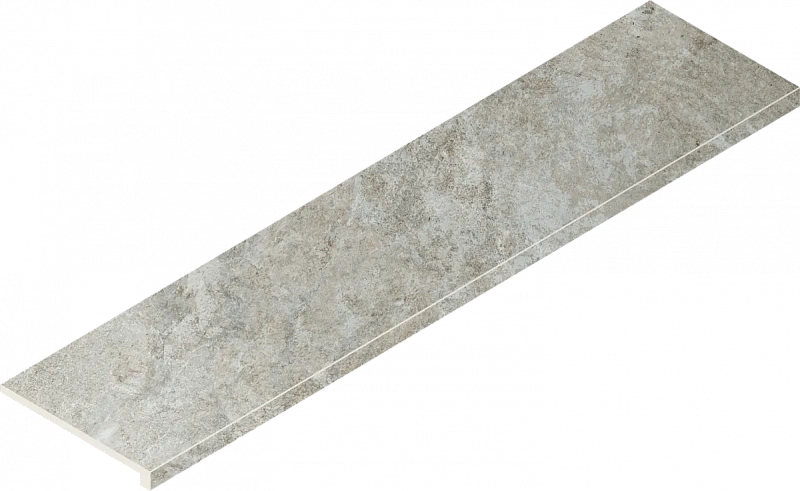 Ступень Италон Магма Сильвер фронтальная 620070002977 серый 33x120 - фото 1