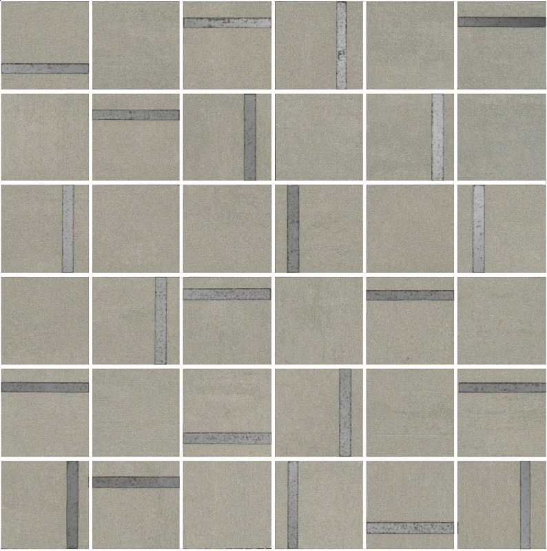 Вставка Kerama Marazzi Venezia Гварди 2 мозаичный серый светлый матовый обрезной 30х30 - фото 1