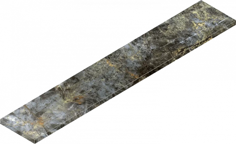 Ступень Италон Стелларис Мадагаскар Дарк угловая левая 620070002638 серый 33x160 - фото 1