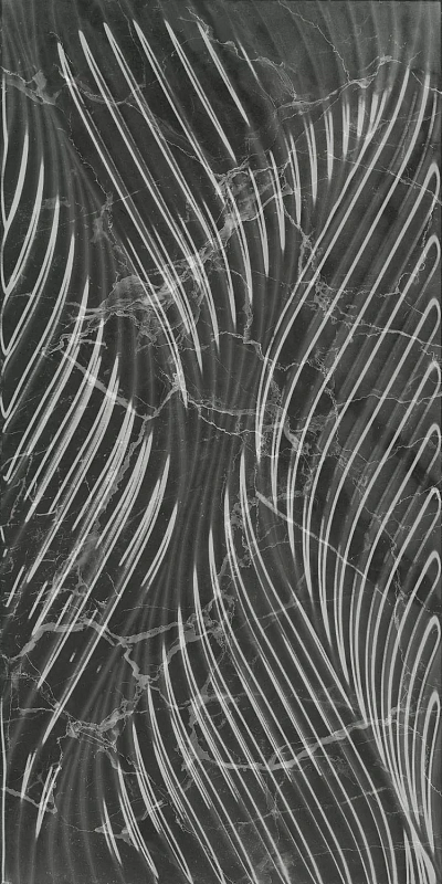 Керамическая плитка Kerama Marazzi Venezia Коррер чёрный глянцевый структура обрезной 30х60 - фото 3