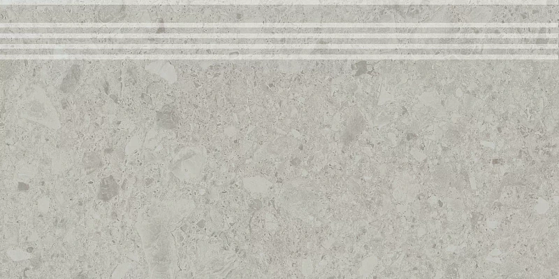 Ступень Kerama Marazzi Venezia Чеппо ди Гре серый светлый матовый обрезной 30х60 - фото 4