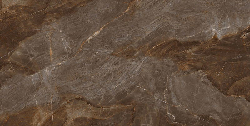 Керамогранит Onlygres MOGXL4001 Marble Brown MOGXL4001/PS_NC/80x160x9R/GW бежевый 80x160 - фото 1