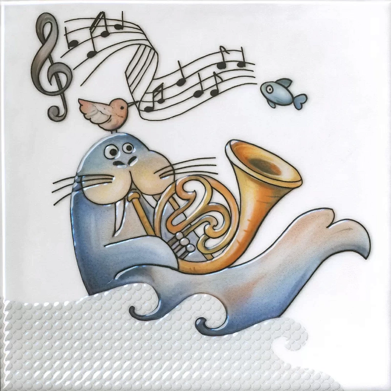 Декор Kerama Marazzi VT\A483\5232 Симфония 4 глянцевый 20x20 - фото 1