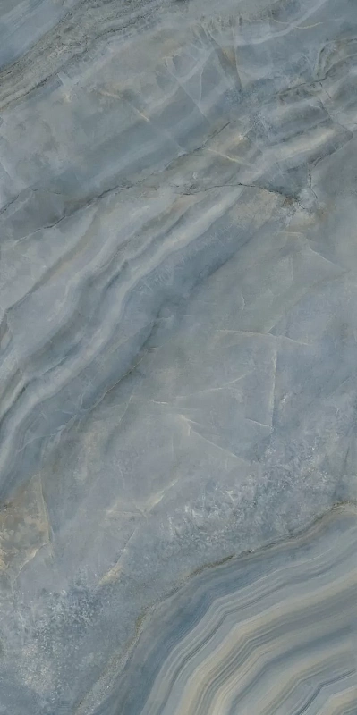 Керамогранит Kerama Marazzi Venezia Ониче голубой лаппатированный обрезной 119,5х238,5 - фото 3