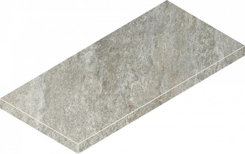 Ступень Италон Магма Сильвер Грип угловая левая 620070002972 серый 33x60 - фото 1