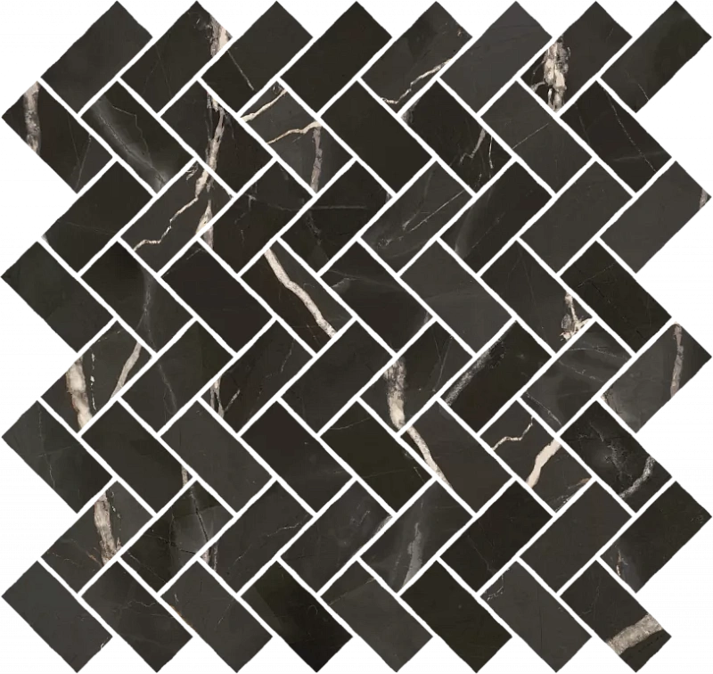 Мозаика Италон Stellaris Абсолют Блэк Кросс 29,7х31,5 - фото 1