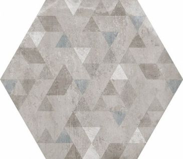 equipe ceramicas urban hexagon forest silver antislip 23615a