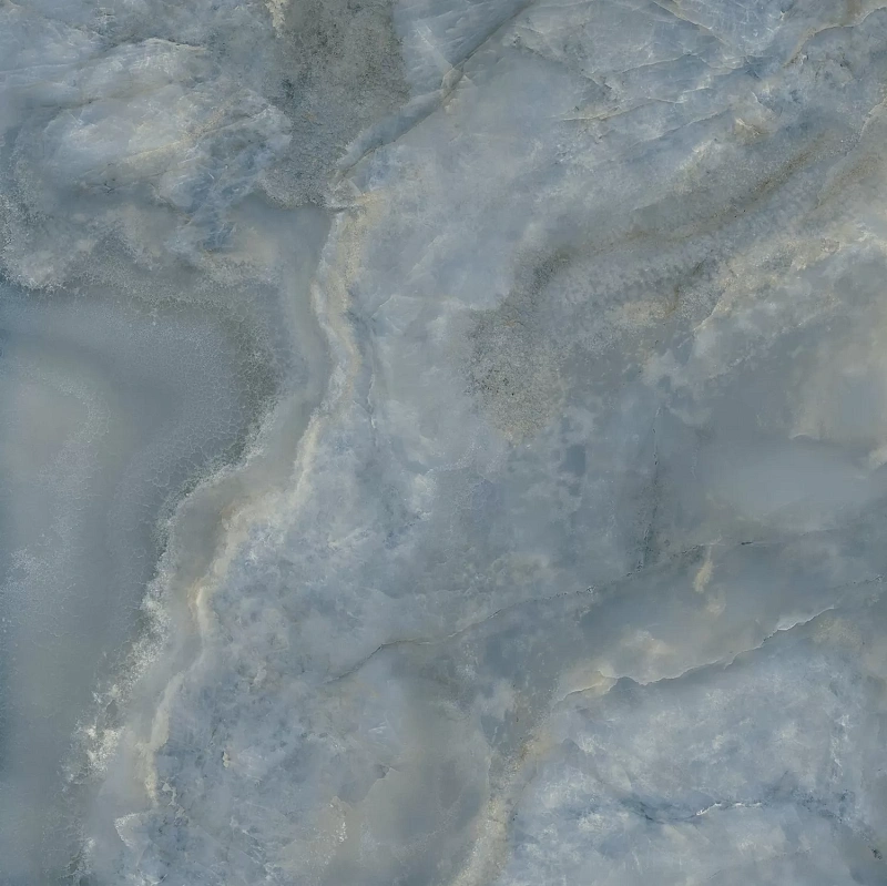 Керамогранит Kerama Marazzi Venezia Ониче голубой лаппатированный обрезной 119,5х119,5 - фото 6