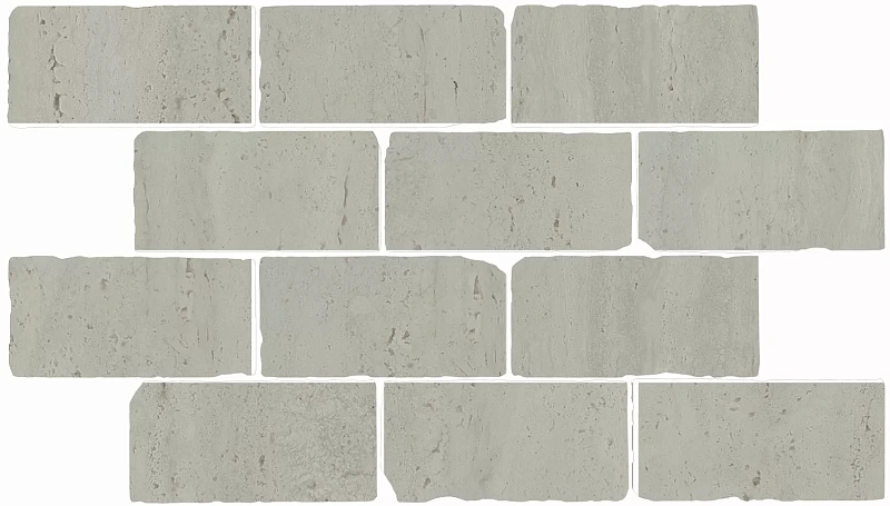 Бордюр Kerama Marazzi Venezia Сан-Марко мозаичный серый светлый матовый обрезной 46,5х26,5 - фото 2