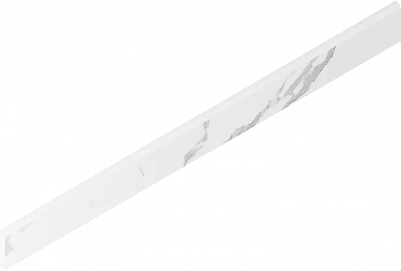 Плинтус Италон Стелларис Статуарио Уайт 610130007463 белый 7.2x80 - фото 1