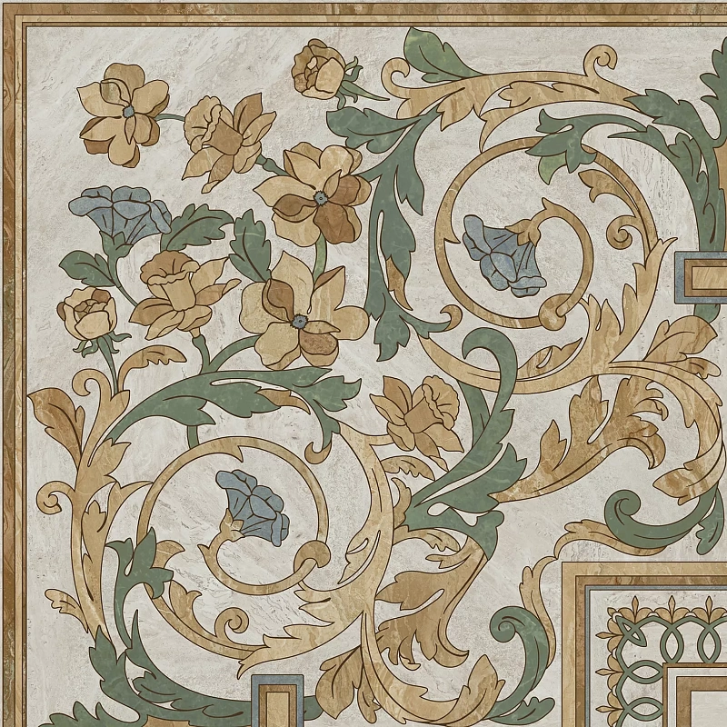 Декор Kerama Marazzi Эвора угол глянцевый 60x60 HGD\A516\SG6062RL - фото 1