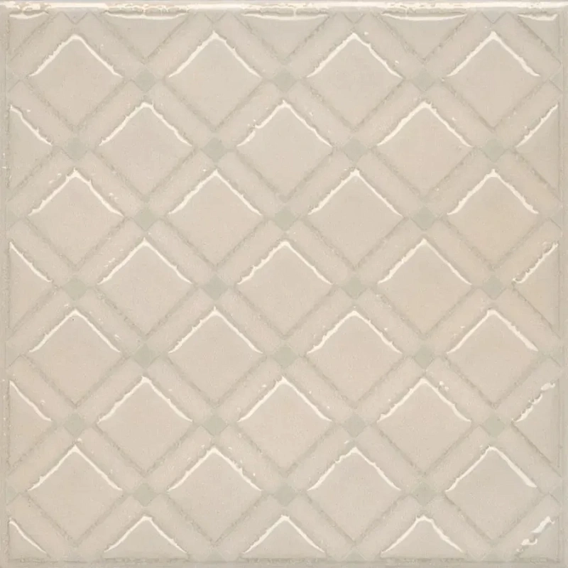 Декор Kerama Marazzi KMD3STA013GN Бахия 1 бежевый светлый глянцевый 9.8x9.8 - фото 1