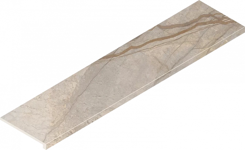 Ступень Италон Стелларис Элегант Сильвер фронтальная 620070002595 серый 33x120 - фото 1