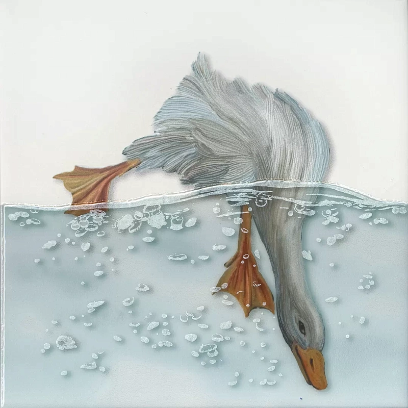 Декор Kerama Marazzi VT\A451\5009 Чудо-озеро 1 20x20 - фото 1