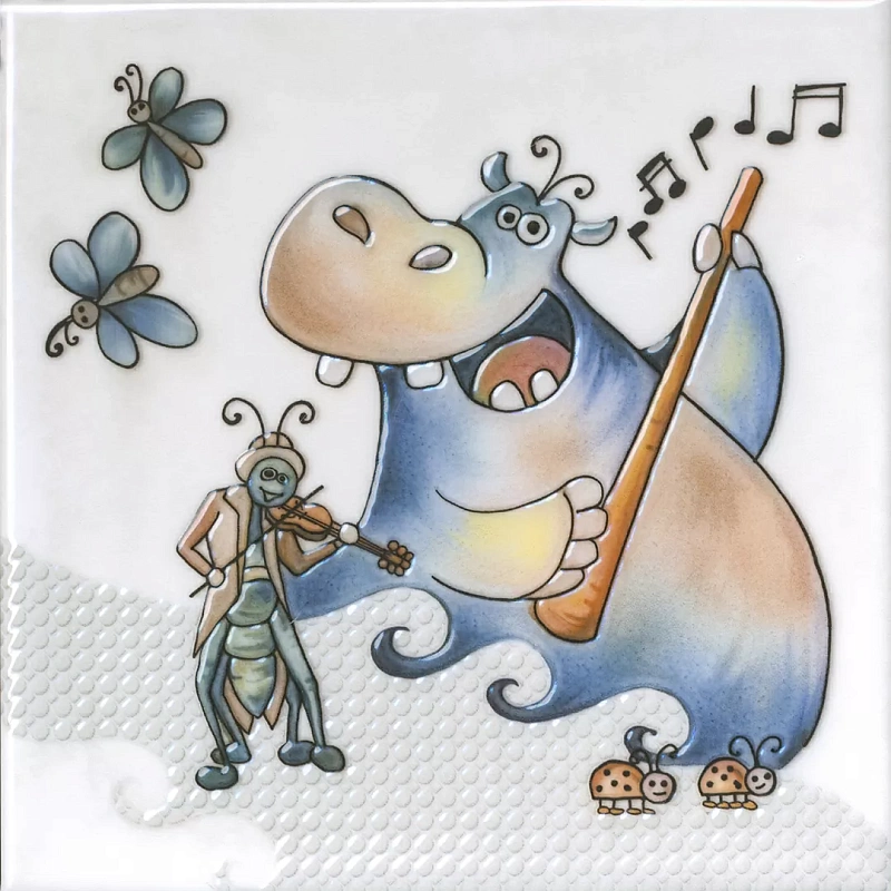 Декор Kerama Marazzi VT\A480\5232 Симфония 1 глянцевый 20x20 - фото 1