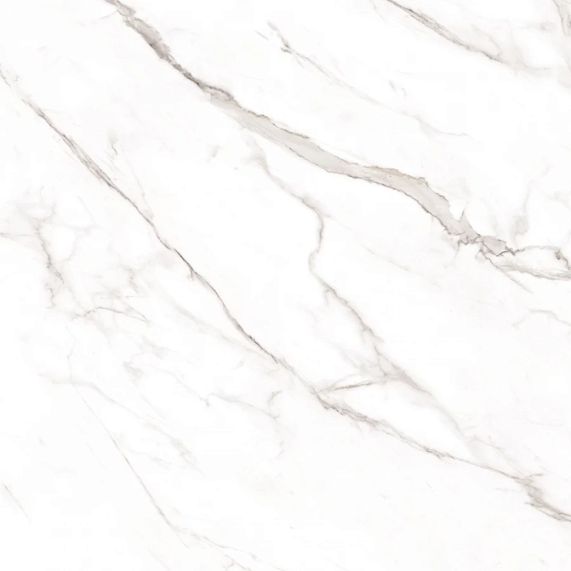 Керамогранит Maimoon Ceramica Glossy Statuario Alaska белый 80x80 - фото 1