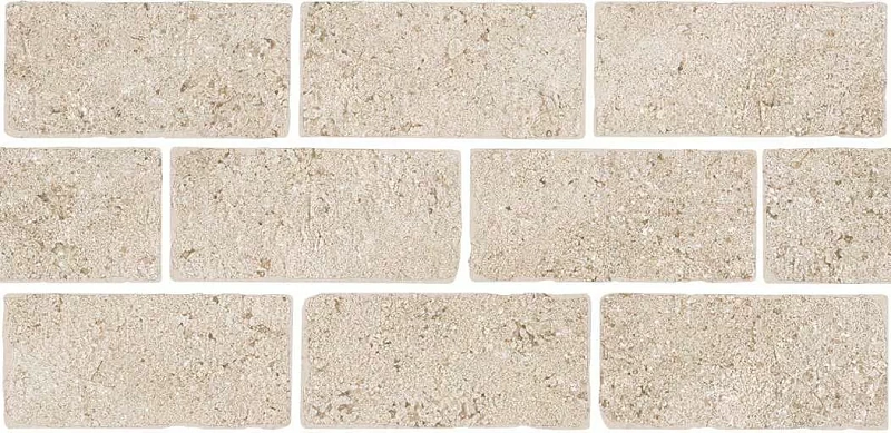 Бордюр Kerama Marazzi BR024T Роверелла бежевый мозаичный 14.7х34.5 - фото 1