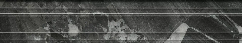 Бордюр Kerama Marazzi Venezia Риальто чёрный глянцевый обрезной 40х7,3 - фото 4