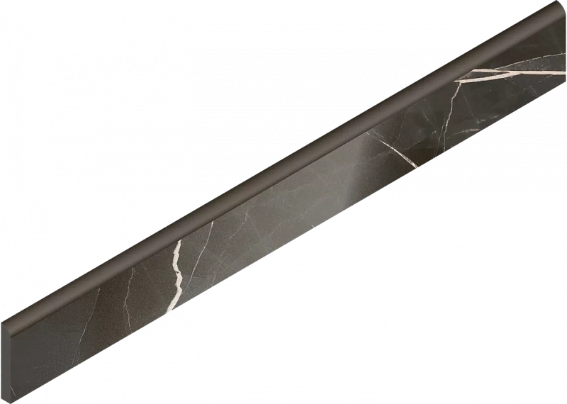 Плинтус Италон Стелларис Абсолют Блэк шлифованный 610130007462 черный 7.2x60 - фото 1