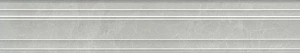 Бордюр Kerama Marazzi Venezia Монте Тиберио серый глянцевый обрезной 40х7,3 - фото 3